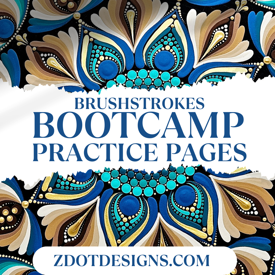BRUSHSTROKES PRACTICE SHEETS – ZDOT DESIGNS